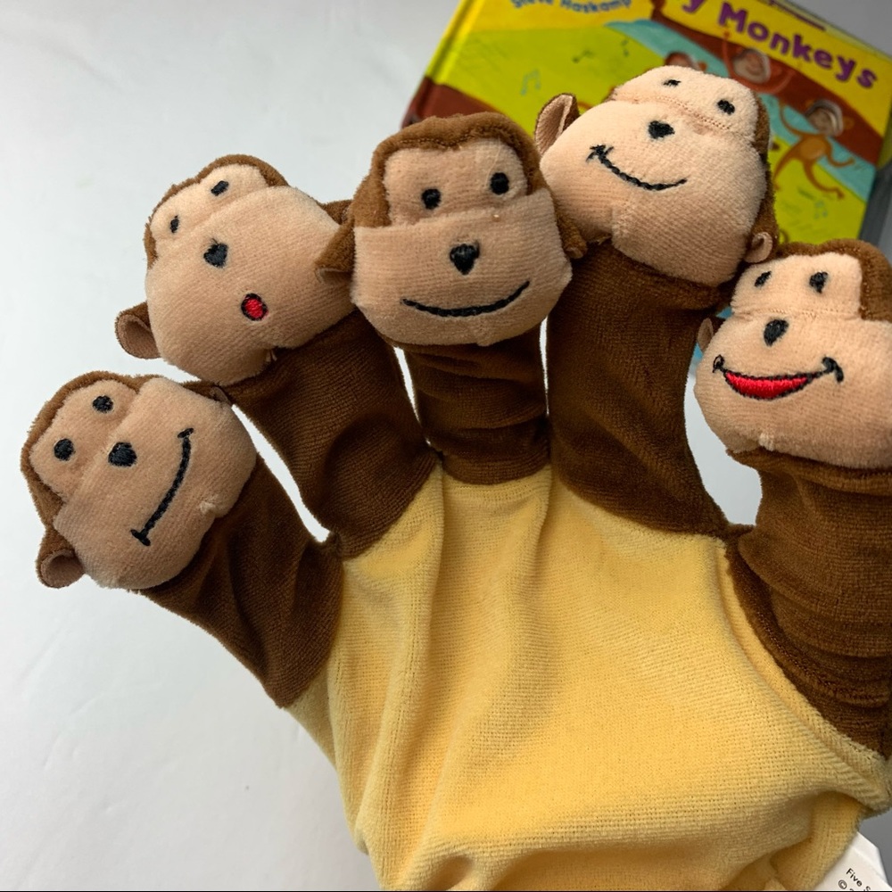 Five Silly Monkey children’s book with puppet - Picture 10 of 12